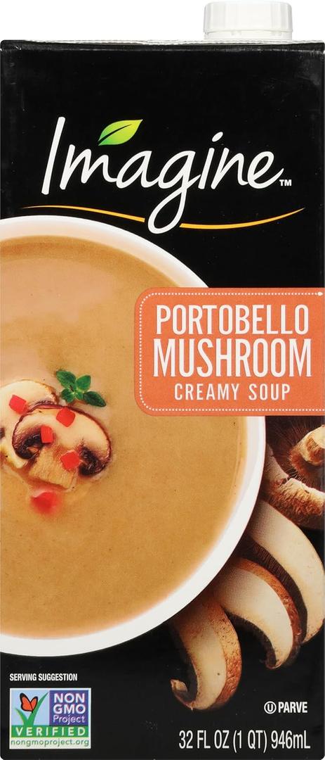 Imagine Creamy Portobello Mushroom Soup 32 oz (32 Fl Oz (Pack of 1)), Best Before 31 December 2025 Imagine Creamy Portobello Mushroom Soup 32 oz (32 Fl Oz (Pack of 1)), Best Before 31 December 2025