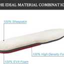 Endoto Sheepskin Insoles for UGG Men Slipper Replacement Inserts(Size: Men 10-EU43)