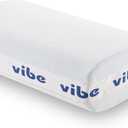 Vibe Smart Edge Multi-Position Gel Infused Memory Foam Pillow, Standard, White