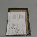 upsimples 5x7 Picture Frame, Display Pictures 4x6 with Mat or 5 x 7 Without, Wall Hanging Photo Frames, Black, 1 Pack