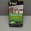 Duck MAX Strength Window Insulation Kit, Winter Window Seal Kit Fits up to 5 Windows, Heavy Duty Shrink Film Cuts to Size for Easy Indoor Installation, Window Tape Included,62 In. x 210 In., Clear