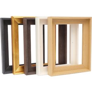 12x12 Wood Canvas Floater Frame,0.9" Deep Floating Frame,Black