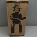 Halloween Animatronics Banjo Skeletons Decorations, Animated Skull with Sound Activated, Funny Voice, Light Up Eyes, Playing Musical Halloween Prop Decor for Indoor, Outdoor, Yard Lawn