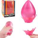 2 x Water Drop Shape Squishy Stress Relief Ball with Base, Heart Shape Malt Sugar squishes Fidget ToysSqueeze Sensory Toy for Kids Autism, Novelty Dream Slow Rise Squishies Balls for ADHD