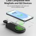 Belkin 2-in-1 Wireless Charging Pad w/ Qi2 15W + Additional USB-C Port - MagSafe-Compatible Charger, Charging Station for iPhone 16 & 15 Series, Samsung Galaxy S25 Series, AirPods, & More - Black