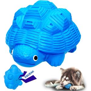 Dog Squeaky Chew Toys - Indestructible & Tough for Aggressive Chewers, Durable Toy for All Breeds, Chew Toys to Keep Them Busy (Blue)