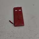 ili New York Long Double Sided Slim Wallet, RFID Blocking Card Holder with ID Window and Side Zip Pocket for Men and Women, Red