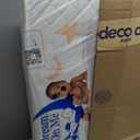 Dream On Me 2-in-1 Breathable Two-Sided 3" Portable Mini Crib Mattress, Greenguard Gold Certified, Vinyl and Breathable Fabric, White, 38x24x3 Inch