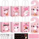 24 Set Halloween You've Been Booed Ghost Bag Starter Kit with 24 Boo Gift Bags 24 Cardstock 24 We've Been Booed Doorknob Hangers 24 Envelopes for Neighbors Coworkers Friends (Cute Style)