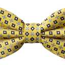 GoTie Men Geometric Bowtie (One Size Fits Most, The Bees-knees)