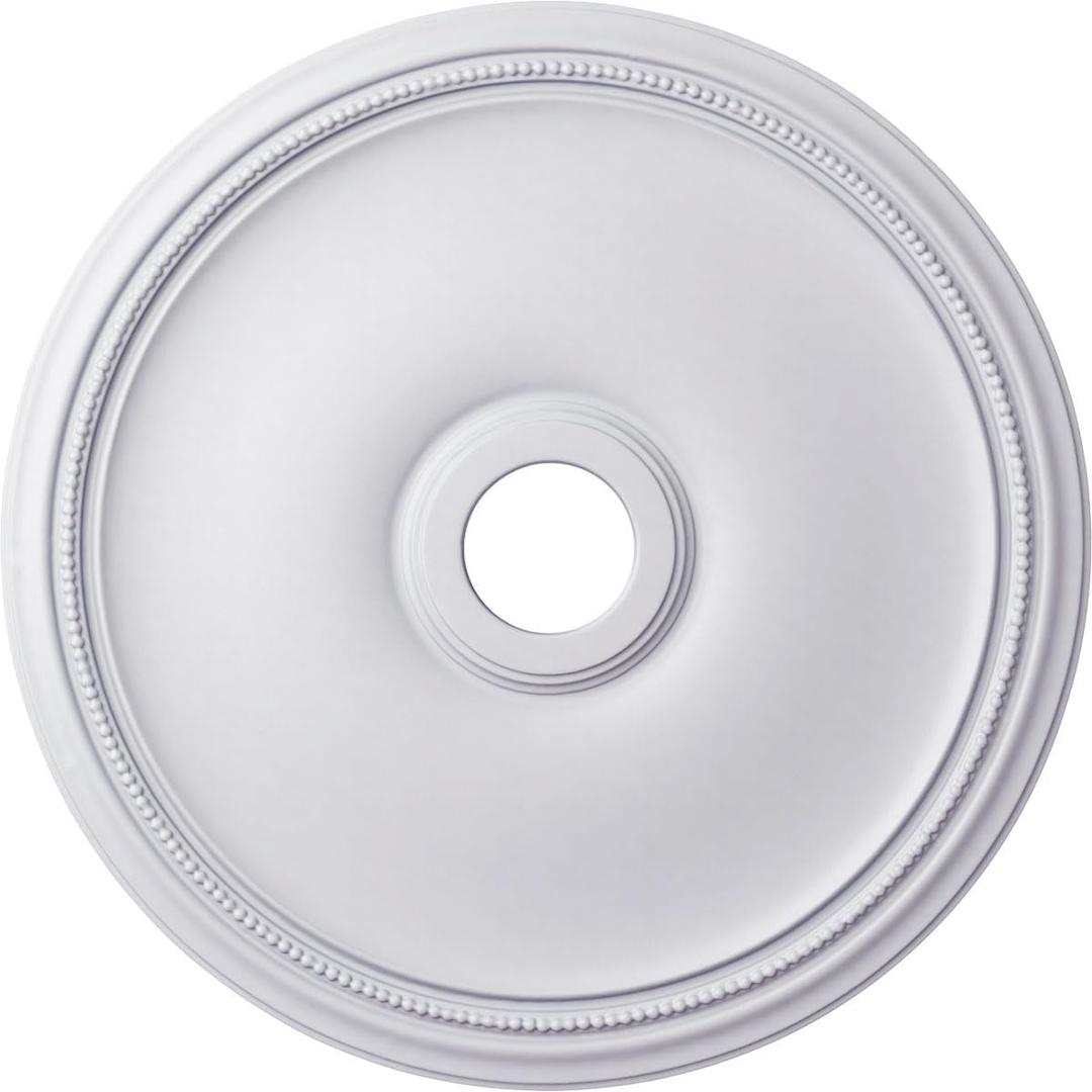24"OD x 3 5/8"ID x 1 3/4"P Theia Ceiling Medallion (Fits Canopies up to 6 3/4"), Primed