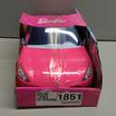Barbie Convertible 2-Seater Vehicle, Pink Car with Rolling Wheels & Realistic Details, Gift for 3 to 7 Year Olds