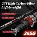 OXMAN Telescopic Surf Fishing Rod 11'8'' Long Shot Portable Travel Inshore Pole 27T High Carbon Fiber Lightweight Stainless Steel Guides Bass Salmon Trout Rod, 3.6m 3.9m 4.2m 4.6m 5m
