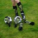 Soccer Football Shin Guards with Ankle Protection, Super Protective Flexible Low-Profile Adult, Youth, Junior, M