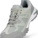 CC-Los Women's Lightweight Waterproof Hiking Shoes for Walking, Outdoor & Climbing Grey Wide Size 8.5