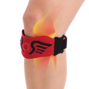 aoFIT 2 Pack Patella Knee Strap Band for Knee Pain Knee Support Patellar Stabilizer Braces Tendon Ergonomic Silicone Pad adjustable Compression for Running Jumping Squats Basketball All Activities (Onyx Ruby)