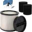 Replacement Filter For Shop Vac Filters 90304 90585 Wet Dry Shop Vac Filter - Perfect for Wet Dry vacuum cleaner Shop vac Filters 5 Gallon and above - Long