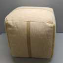 Anji Mountain 100% Handmade & Handcrafted Comfortable Home Dcor Pouf Ottoman Footrest for Living Room, Bedroom, Nursery, Kidsroom, Patio Furniture - (20" x 20" x 20" - Croissant)