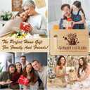 Granny's Bamboo Cutting Board Gifts, Kitchen Gifts For Granny's, Home Kitchen Decor, Bamboo Cutting Board With Warm Words, Mother's Day Birthday Gifts For Granny From Grandson Granddaughter -A37