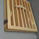 HAXIMWO6 Wooden Dog Gate 4-Panel Freestanding Pet Fence,Collapsible Pet Gate for House Doors&Stairs,23.6" Height Indoor House Barrier