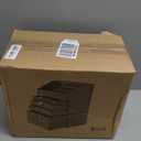 READAEER Makeup Organizer 3 Pieces Cosmetic Storage Case with 6 Drawers (Black)