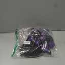 Garma Halloween Giant Spider Costume Set, 60 LED Purple Light-Up Spider Backpack with Spider Headband, Scary Plush Costume for Kids Halloween Party, Trick or Treating, Cosplay Decorations