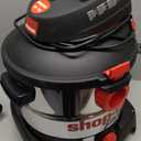 Shop-Vac 8 Gallon 6.0 Peak HP Wet/Dry Vacuum, Stainless Steel Tank, Portable Shop Vacuum with Multifunctional Attachments for Jobsite, Garage & Workshop. 5989400