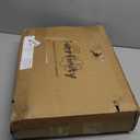 Cat Hammock with Industrial-Grade Suction Cups - Solid Pine Wood Seat, Soft Cushion - 42 lb Capacity (Medium, Brown/White)