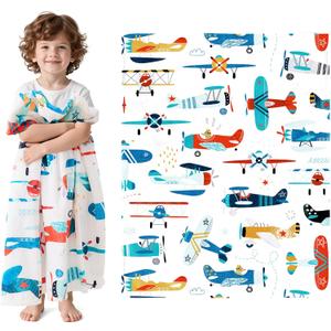 Wajade Airplane Blanket for Boys Soft Fleece Cute Aircraft Blanket for Couch Sofa Bedroom Fuzzy Flannel Blankets Birthday for Kids Boys 60"x80"