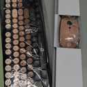 FOPETT Wireless Keyboard and Mouse Combo, 104 Keys Full-Sized 2.4 GHz Round Keycap Colorful Keyboards, USB Receiver Plug and Play, for Windows, Mac, PC, Laptop, Desktop (GradientPink)