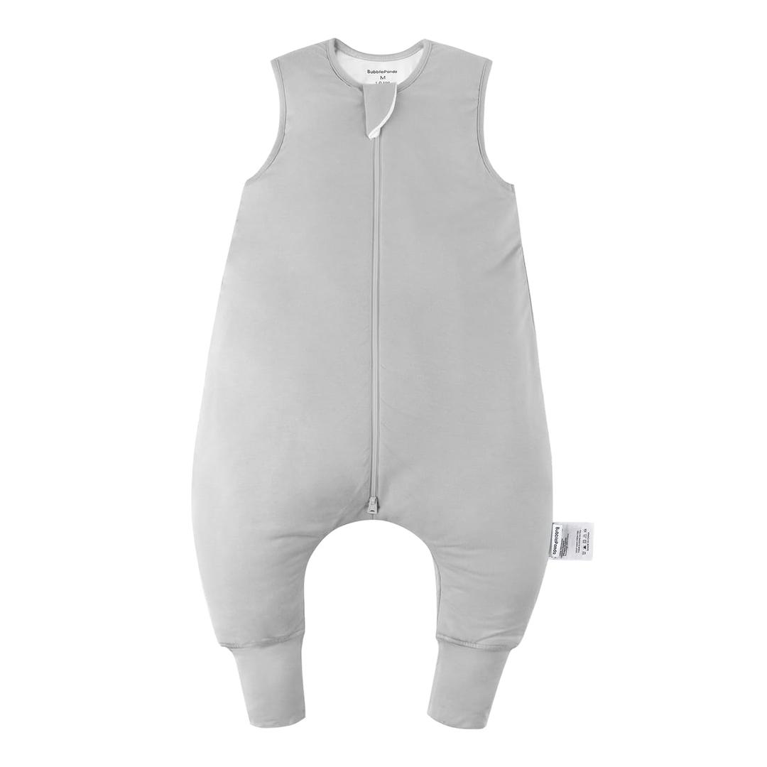 Rayon Made from Bamboo Toddler Sleep Sack with Feet 12-24 Months 1.0 Tog Ultra Soft Toddler Sleeping Sack 1t-2t Sleep Bag Walker Quilted Wearable Blanket with Legs 2-Way Zipper Lightweight (Storm)