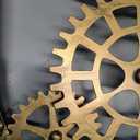 Large Industrial Steampunk Decor Vintage Wall Clock, 23" H x14" W