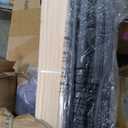 Zinus Walter Standard Profile Metal Smart Box Spring / Mattress Foundation / Wood Slat Support / Easy Assembly (Queen, White, Black)