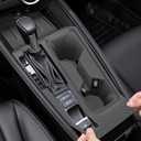 Temmis Center Console Silicone Organizer Wrap for Honda Accord 2023-2025, Full-Wrap Center Consel Electrostatic adsorption Cover for Honda Accord-Black
