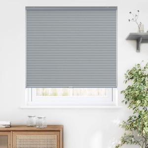 LazBlinds Cordless Cellular Shades, Blackout Privacy Honeycomb Shades for Home, Thermal Insulation Noise Reduction Blinds for Windows, 34'' W x 64'' H, Dark Grey