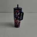 BrMate Era 40 oz Tumbler with Handle and Straw | 100% Leakproof Insulated Water Bottle Tumbler with Lid and Straw | Made of Stainless Steel | Cup Holder Friendly | 40oz (Star Burst)