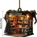 Bookgift B Acrylic 2D Flat Book Ornament for Christmas Tree