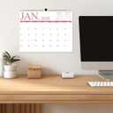 4 x Calendar 2026-2027 - Wall Calendar from April 2026 to June 2027, 2026-2027 Wall Hanging Calendar with Holiday Marked, Premium Paper for Organizing, 11'' x 14'',Four Color