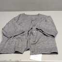 Cicy Bell Womens Half Sleeve Cardigan Sweaters Cropped Button Down Tops Oversized Lightweight Ribbed Knit Summer Outfits S, Dark Grey