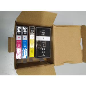 910XL Ink Cartridges for HP Printers (4Pack) Black Cyan Magenta Yellow Replacement for HP 910XL Ink Cartridges Combo Pack Works for OfficeJet 8010 8020 Series, Pro 8025e 8020, 8030 Series 3JB41AN