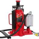 BIG RED 20 Ton Hydraulic Aluminum Alloy Pump/Pneumatic Quick Lift Welded Car Bottle Jack, Longer Lifespan, Ideal for Car, Pickup, Truck, SUV, Industrial Engineering