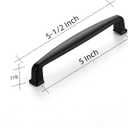 Ravinte 30 Pack 5 Inch Kitchen Cabinet Handles Matte Black Pulls Black Drawer Pulls Kitchen Cabinet Hardware for Cupboard Drawer Handles