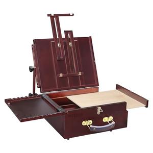 MEEDEN Pochade Box - Portable Tabletop Easel for Outdoor Painting, Walnut