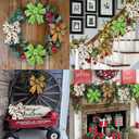 Christmas Ribbon Wired 2.5 inch,6 Rolls 30 Yards Red and Green Christmas Ribbon for Tree/Bow/Wreath Supplies,Wired Ribbons Crafts Xmas Decorations