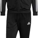 adidas Men's Basic 3-Stripes Tricot Track Suit (Small)