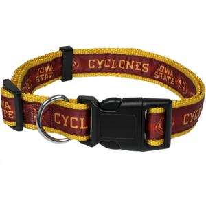 Pets First Collegiate PET Collar New Version Iowa State Cyclones Dog Collar, Size Large. Best Sports Team Color for Dogs & Cats. A Shiny & Colorful Dog & Cat Collar Licensed by The NCAA, Large