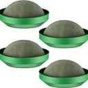 8 Sets Floral Foam Round, 5.5 x 2.7 Inch Floral Dry Round Flower Foam Half Ball with Bowl for Artificial Plant Arrangement and Wedding and Garden Decorations