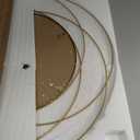 Gold Circle Mirror Wall Decorative Metal Wall Mirror, Art Small Round Wall Home Mirror, Decor Living Room Bedroom Bathroom Entryway 24" x 24"