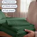 Twin Size 3 Piece Sheet Set - Comfy Breathable & Cooling Sheets - Hotel Luxury Bed Sheets for Women & Men - Deep Pockets, Easy-Fit, Soft & Wrinkle Free Sheets - Emerald Green Oeko-Tex Bed Sheet Set