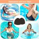 Waterproof Swimsuit Bra Inserts Pads 3 Pairs Removable Bathing Suit Insert Bikini Push up Inserts A/B or C/D,D/E Cup (Black)